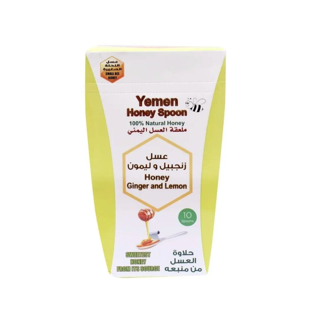 ملعقه عسل السدر مع الزنجبيل والليمون